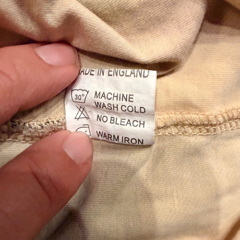 Burberry London Womens Nova Check T-Shirt Tan Cotton Short Sleeve Top Large - Picture 5 of 7